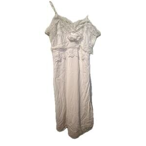 Vintage white lace slip